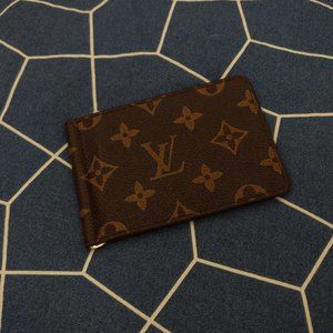 LV Leather Money Clip